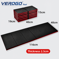 Tapis de réparation automobile pliable VEROGO EVA, tapis de travail portable pour mécanicien, tapis de garage imperméable et rembourré pour auto, maison et voyage