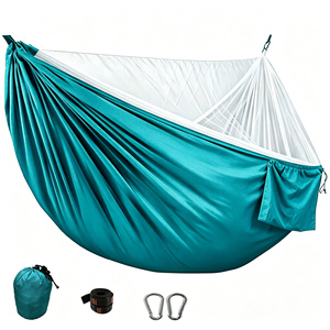 Hamac de camping portable, résistant aux déchirures, léger, en nylon avec moustiquaire en corde pour la randonnée et les voyages, faible MOQ - Product Image 5