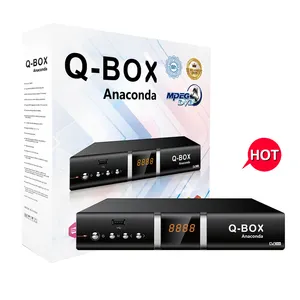 Q-BOX Anaconda ใหม่ dvbt2 เสาอากาศทีวีชุดกล่องด้านบนเครื่องรับสัญญาณดาวเทียม dvb-t2 digitale Terrestreดาวเทียมถอดรหัสผู้ผลิตขุด