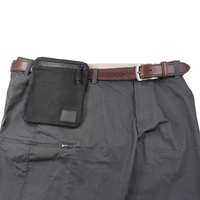 YOUK EDC Tas Sabuk Pinggang Tahan Air dari Kanvas Berlapis Lilin dengan Ritsleting YKK untuk Pria Wanita Hiking Perjalanan Luar Ruangan