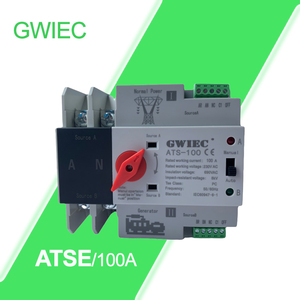 מפסק זרם אוטומטי GWIEC ATS-125a ישירות מהמפעל, דו-פאזי AC <span class=keywords><strong>220V</strong></span> 63A/100A/125A, להחלפה אוטומטית בין שני מקורות חשמל. - Product Image 3