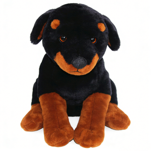 Lindo peluche de perro negro y marrón, juguete de peluche suave para niños de 3 años en adelante, 31cm-50cm, unisex, para aliviar el estrés - Product Image 5