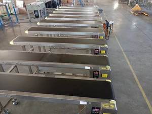 Sabuk konveyor botol kontrol kecepatan konveyor listrik otomatis untuk pengodean dan menandai garis produksi printer inkjet - Product Image 3