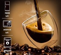 Tasses à expresso 80 ml (2,7 oz) – Verres à shot isolés à double paroi transparents