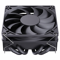 Refroidisseur d'air pour processeur en cuivre et aluminium à profil ultra-plat et à roulement fluide Speedy Ultra Slim 92 mm PWM 4 broches, compatible avec les boîtiers ITX et multi-plateformes Ryzen