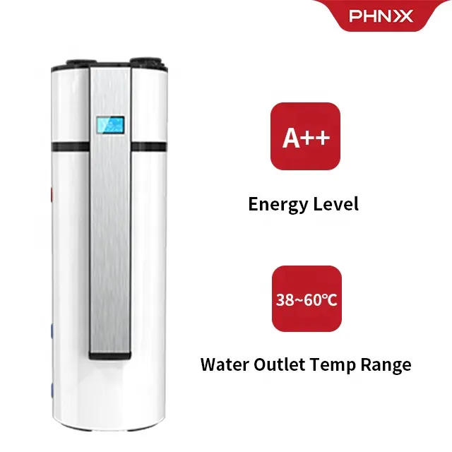 PHNIX ปั๊มความร้อน DHW,ปั๊มน้ำร้อนแบบออลอินวันปั๊มความร้อนเครื่องทำน้ำอุ่นจากแหล่งอากาศ