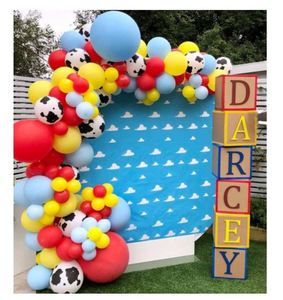 Juego de guirnaldas de globos temáticos de juguete, globos de confeti de látex, fiesta de arco, cumpleaños para niños, decoración de Baby Shower - Product Image 3