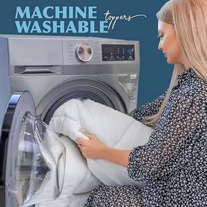 Atasan kasur tebal mewah, tempat tidur ganda 4 inci ekstra tebal, kualitas Hotel, lapisan atas nyaman dan elastis - Product Image 6