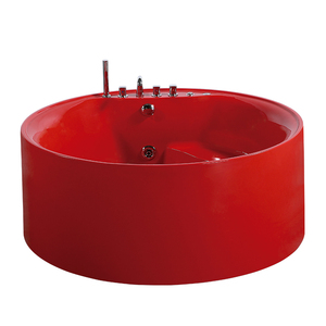 Gran oferta, bañera redonda independiente de acrílico moderna, baño de masaje de hidromasaje con chorro de aire para adultos para Hotel - Product Image 1