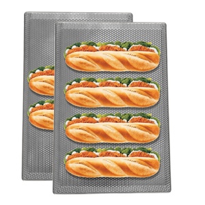 Tùy Chỉnh SS201 304 Thép Không Gỉ Đục Khay Lò Tấm <span class=keywords><strong>Pan</strong></span> Cho Nướng Nướng Cá & Rau Món Ăn Chảo - Product Image 2