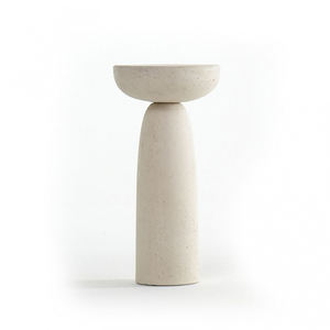 Elefante โต๊ะกาแฟคอนกรีตด้านข้าง, โต๊ะกาแฟเคลือบขี้ผึ้งแอนทราไซต์ - Product Image 5