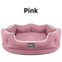 Coussin pour animaux de compagnie en velours léger, amovible et lavable, en mousse à mémoire de forme, pour chien et chat