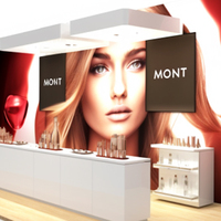 Stand d'exposition modulaire Foire d'exposition Présentoirs de comptoir d'exposition éclairants