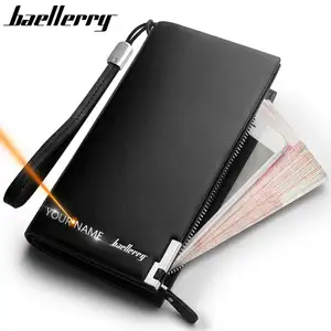Men Wallets Classic Long Style Card Holder Male Purse Quality Zipper Large Capacity Big Brand Luxury Wallet For Men