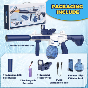 Pistola ad acqua elettrica M416 pistola ad acqua automatica ad acqua fino a 35 FT lungo raggio con bruciatori a induzione - Product Image 4