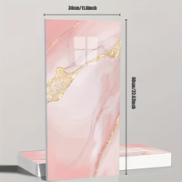 Sticker mural auto-adhésif en vinyle imitation marbre de luxe, imperméable et résistant à l'huile, pour la décoration intérieure