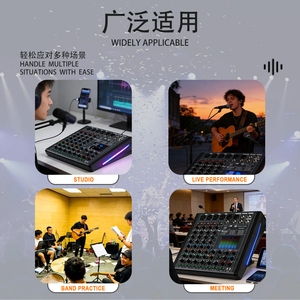 Konsol Pencampur <span class=keywords><strong>Audio</strong></span> 4 Kanal Layar Besar dengan 99 DSP Antarmuka OTG untuk Gereja, Band Kecil & Rekaman Mobile HLZ4 - Product Image 3