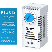 Interruptor de Control de Temperatura de Bajo Voltaje KTS 012, Controlador de Temperatura de 250V