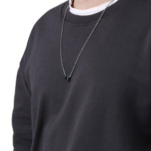 Collar Minimalista Unisex con Colgante Geométrico Cuadrado de Acero Inoxidable, Cadena para Suéter de 3x605cm - Product Image 2