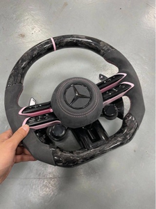 Volante Deportivo de Cuero Genuino de Primera Calidad en Oferta, Compatible con <span class=keywords><strong>Mercedes</strong></span> Benz Clase C, E, S, Línea AMG - Product Image 6