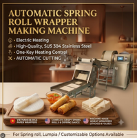 Machine automatique à prix d'usine pour la fabrication de feuilles de rouleaux de printemps, machine à faire des feuilles de patti, machine à faire des crêpes fines et plates