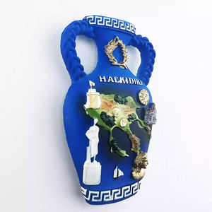 Autocollant de réfrigérateur souvenir personnalisé de tourisme de la <span class=keywords><strong>mer</strong></span> <span class=keywords><strong>Égée</strong></span> grecque île de Halkidiki RHODES aimant de réfrigérateur en forme de bouilloire créative 3D - Product Image 2