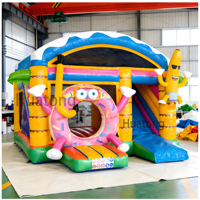 Château gonflable pour enfants avec toboggan, prix d'usine Huatong, en PVC, pour les fêtes dans la cour