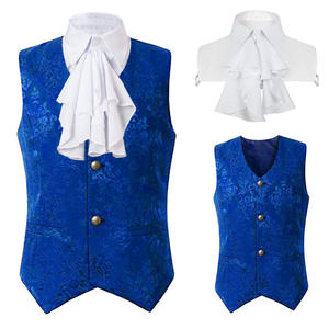 Nouveau gilet de style médiéval gothique pour hommes et femmes, costume de scène avec <span class=keywords><strong>jabot</strong></span> - Product Image 4