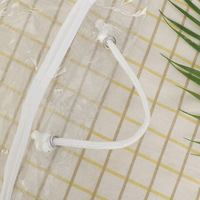 Sac de rangement transparent en PVC recyclable avec fermeture éclair pour couvertures, literie et vêtements – Sacs de déménagement en vinyle transparents