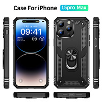 360 Rotation Béquille Téléphone Cas Pour Iphone 14 pro max Hybride Tpu Pc Couverture Arrière Pour Iphone 14