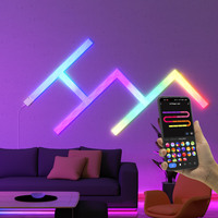 OHANEE RGBIC DIY, Barra de Luz LED Inteligente de Color de Ensueño, Panel de Luz LED Inteligente para el Hogar, WiFi, Infrarrojos, Luces Mágicas de Empalme para Sala de Juegos, Dormitorio