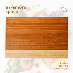 Bloc à découper en bois Planche à découper en bambou pour viande et fromage pour toute cuisine - Product Image 4