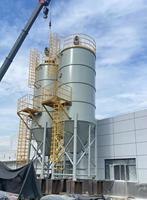 Système de stockage de silo à calcaire personnalisé intégré à un dépoussiéreur, un déchargeur à vis et une soupape de sécurité pour usage minier