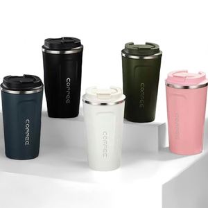 Tasse à café isotherme en acier inoxydable à double paroi, 380 ml et 510 ml, avec affichage intelligent de la température, écologique, couvercle anti-fuite, idéale pour les voyages et le bureau - Product Image 1
