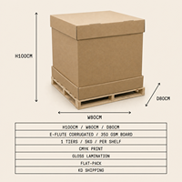 Boîtes d'expédition en carton kraft robustes, écologiques, pour l'exportation, vente en gros