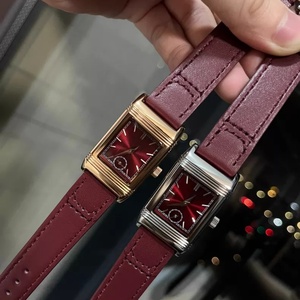 Reloj de Mujer de Lujo Reversible Jaegeer con Esfera Cuadrada, Correa de Cuero y Movimiento de Cuarzo - Product Image 4