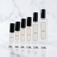 Flacon pulvérisateur en verre à vis pour vente en gros, 3ml, 5ml, 6ml, 10ml, 20ml, 30ml, pour kits découverte, échantillons, recharges de parfum, avec étiquettes et logo personnalisé