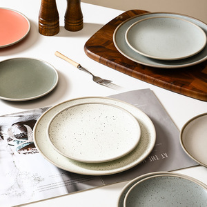 Plato de Estilo Japonés Minimalista de Alta Gama, Ecológico, No Tóxico, Apto para Lavavajillas, para Bistec, Comida Occidental, Desayuno, Color Sólido - Product Image 3