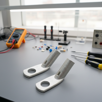 Borne de batterie LYF45, connecteurs électriques à anneaux 3/8, œillets en cuivre étamé pour extrémités de câbles de batterie de véhicule