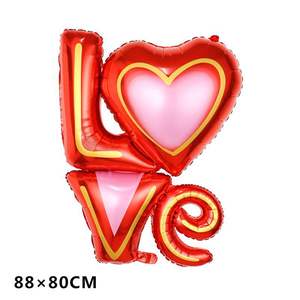 Globos de película de aluminio LOVE, propuesta de San Valentín, diseño de fiesta de boda, globos decorativos - Product Image 3