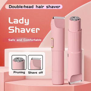 Épilateur corporel électrique rechargeable pour femme à double tête, lame flottante incurvée, rasage précis sans bourrons R Fillet - Product Image 1