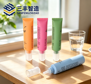 Custom Logo LDPE Essential Oil Cosmetic Tubes with Dropper Screw Cap 30ml <b>Matte</b> Finish Offset Printing - Product Image 1