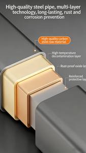 ชั้น<span class=keywords><strong>ว</strong></span>างของติดผนังใต้ซิงค์ครัวแบบไม่ต้องเจาะ 1 ชั้น พร้อมลิ้นชักแบบยืดหดได้ในตัวและตะกร้าแบบดึงออกได้ - Product Image 5