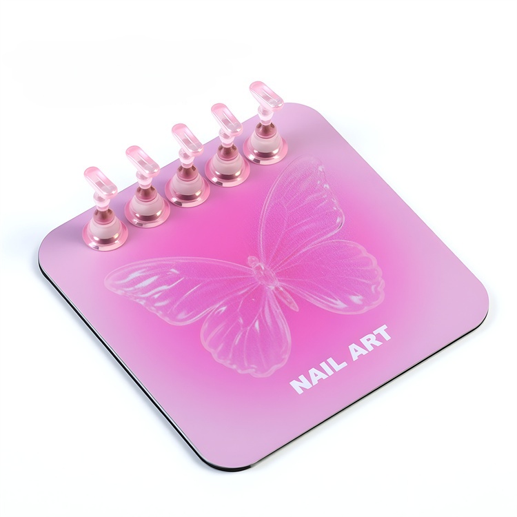 Papillon carré rose [comprenant 5 pièces]