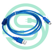 Kabel USB Mini 1.5M kabel USB 2.0 kabel USB Mini kabel pengisi daya B kompatibel dengan GoPro Hero 3 + pengontrol Digital Camer Dash Cam