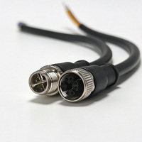 Cable Ethernet Industrial M12 X Code de 8 Pines, 10 Gbps, Cat6A, Blindado, para Cámaras de Visión Artificial GigE, Longitud Personalizada