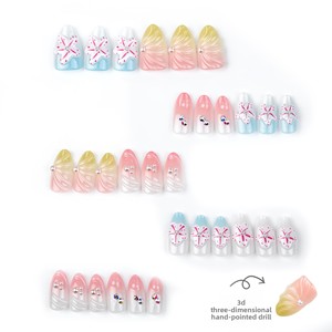 <span class=keywords><strong>Uñas</strong></span> Postizas Pre-diseñadas, 30 Piezas, Primavera-Verano, Populares, <span class=keywords><strong>Flor</strong></span> <span class=keywords><strong>de</strong></span> <span class=keywords><strong>Cerezo</strong></span> 3D Rosa, Forma <span class=keywords><strong>de</strong></span> Almendra, con Degradado Avanzado - Product Image 3