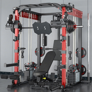 Machine de <span class=keywords><strong>musculation</strong></span> multifonctionnelle en métal pour entraînement croisé, squats, développés couchés, équipement de fitness domestique et commercial, capacité 500 kg - Product Image 4