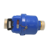 Vertical Brass Volumetric Water Meter R200 DN15 High Precision Mechanical Cold Water Meter Household Pipe Installation IP68 OEM
