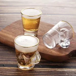 Special Design Bikini beer glass 55ml vodka shot glass transparent small drinking liquor spirit cup mexico tequila cup for bars